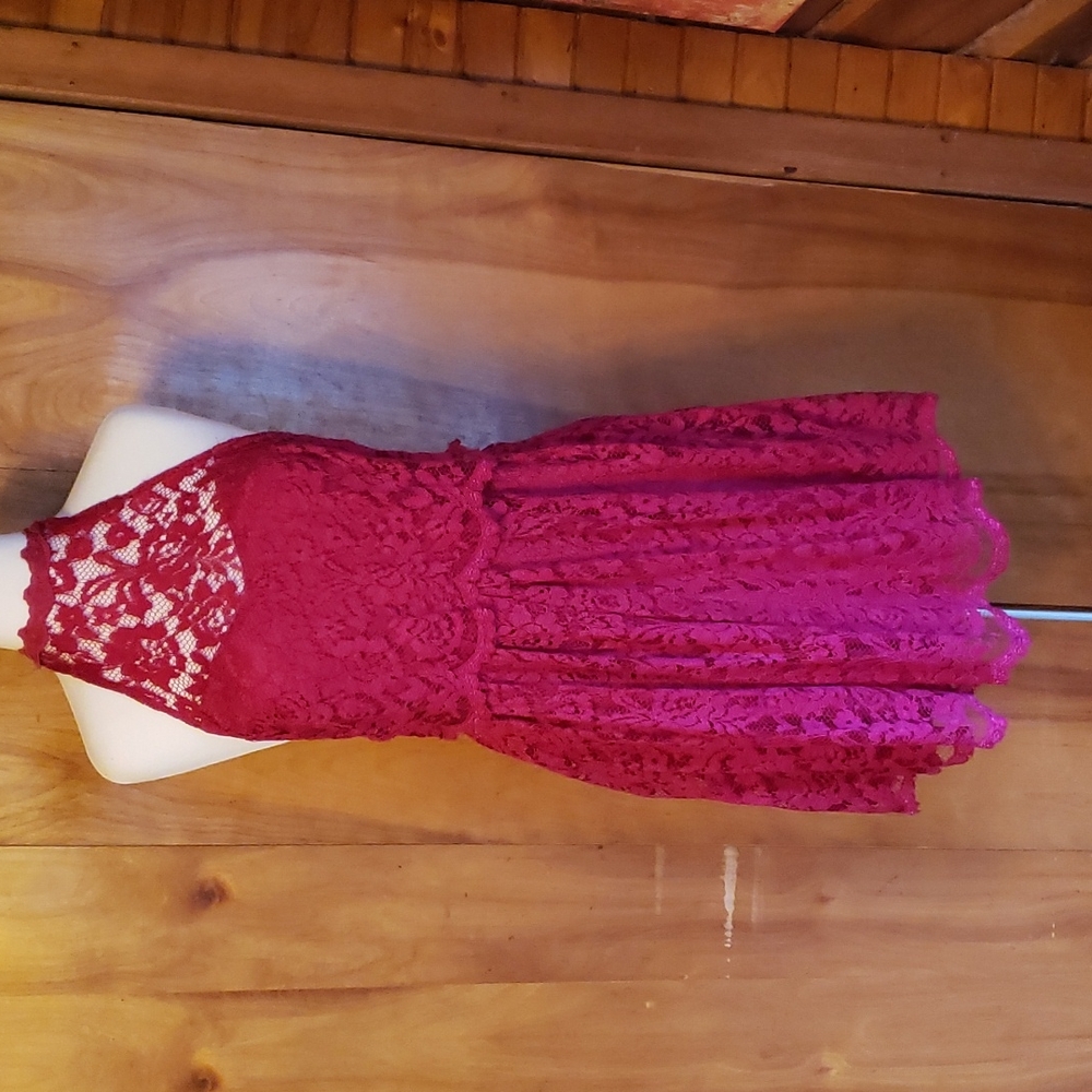 Free People Lace Mini Dress